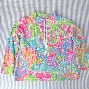Lilly Pulitzer Lover’s Coral XL Skipper Popover